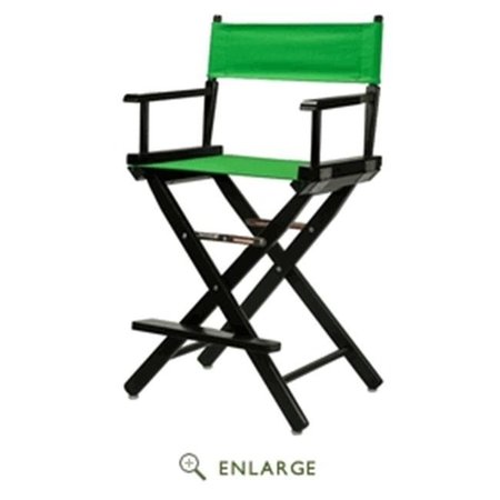 CASUAL HOME Casual Home 220-02-021-33 24 in. Directors Chair Black Frame with Green Canvas 220-02/021-33